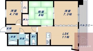 パークハイツアイリス5号館の物件間取画像